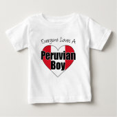 Alle Lieben Peruanischer Junge Baby T-shirt (Vorderseite)