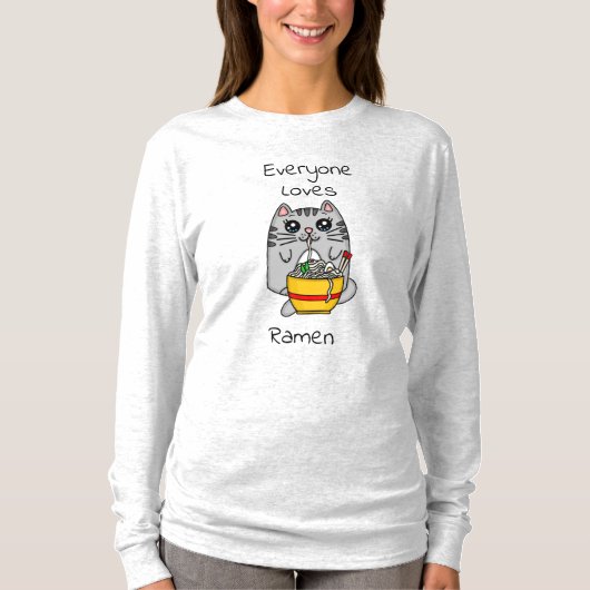Alle Lieben Ramen | Funny Cat Pub T-Shirt (Vorderseite)