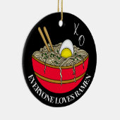 Alle Lieben Ramen | Funny Christmas Puff Keramik Ornament (Rechts)