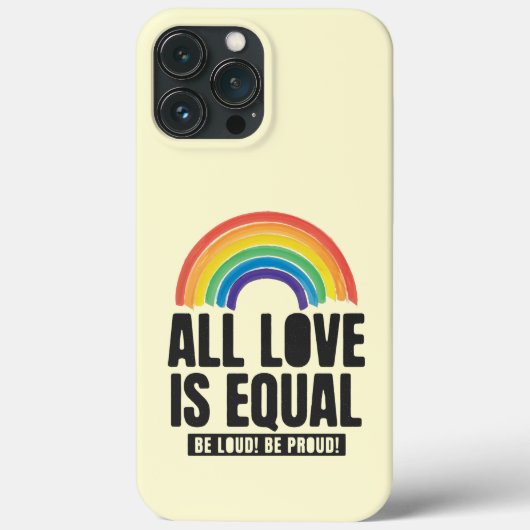 Alle Lieben sind gleichberechtigte LGBT-Rechte-Rai Case-Mate iPhone Hülle (Rückseite)