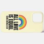 Alle Lieben sind gleichberechtigte LGBT-Rechte-Rai Case-Mate iPhone Hülle (Rückseite (Horizontal))