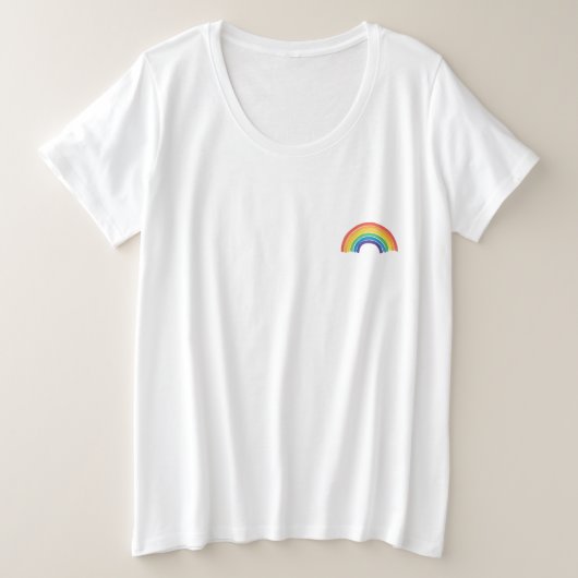 Alle Lieben sind gleichberechtigte LGBT-Rechte-Rai Große Größe T-Shirt (Design vorne)