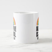Alle Lieben sind gleichberechtigte LGBT-Rechte-Rai Jumbo-Tasse (Vorderseite)