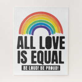 Alle Lieben sind gleichberechtigte LGBT-Rechte-Rai Puzzle