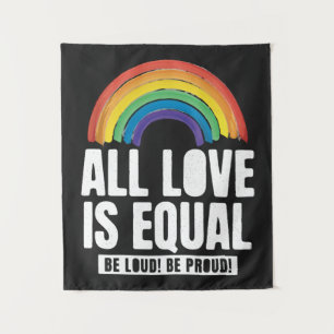 Alle Lieben sind gleichberechtigte LGBT-Rechte-Rai Wandteppich