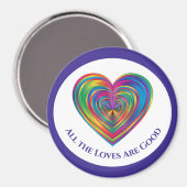 Alle Lieben sind gut Magnet (Vorderseite/Rückseite)