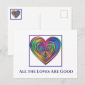 Alle Lieben sind gut Postkarte (Vorne/Hinten)