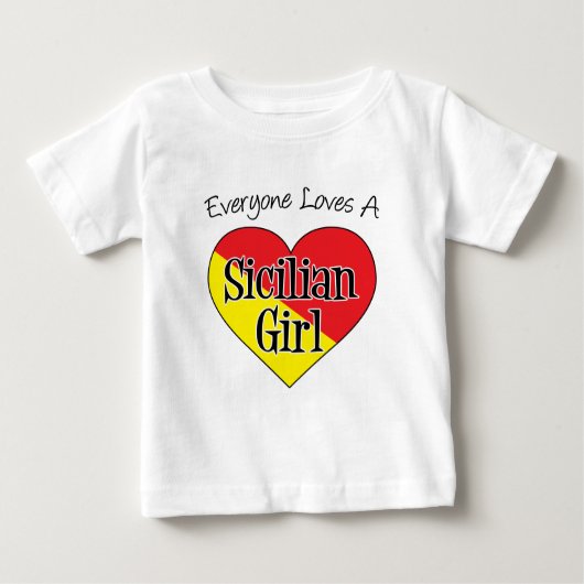 Alle Lieben sizilianisches Mädchen Baby T-shirt (Vorderseite)