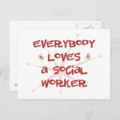 Alle Lieben Sozialarbeiter Postkarte (Vorne/Hinten)