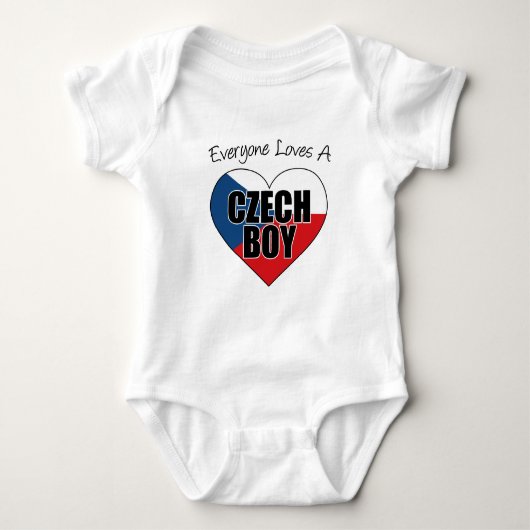 Alle Lieben Tschechischer Junge Baby Strampler (Vorderseite)