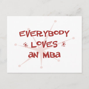 Alle Lieben und MBA Postkarte