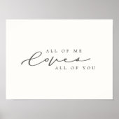 Alle Lieben von mir, alle Skript-Kinderzimmer-Deko Poster (Vorne)