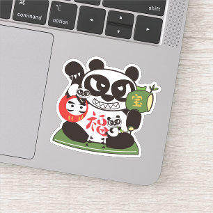 Alle Lucky Panda Gott Aufkleber