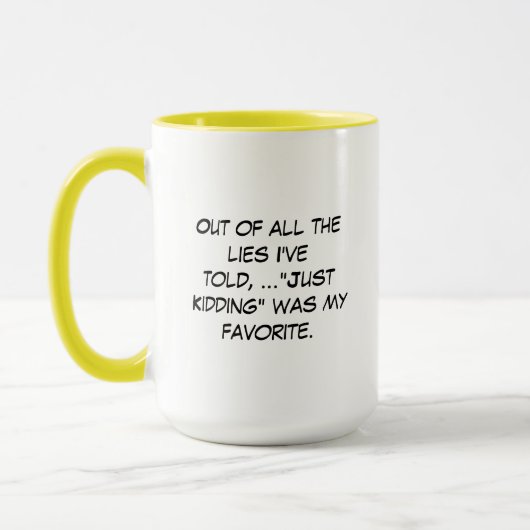 Alle Lügen Tasse (Links)