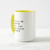 Alle Lügen Tasse (Vorderseite Links)