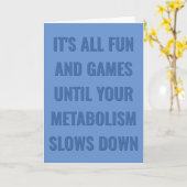 Alle lustigen Spiele bis Ihr Stoffwechsel abnimmt  Karte (Gelbe Blume)