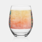 Alle Mädchen brauchen Bücher und Wein Weinglas Ohne Stiel (Rechts)