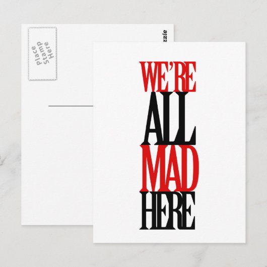 Alle Mads hier Postkarte (Vorne/Hinten)