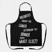 Alle Mahlzeiten Frühstück Mittagessen Abendessen s Schürze (Vorderseite)