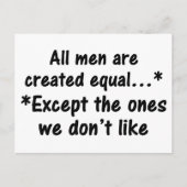 Alle Männer sind gleich 2 Postkarte (Vorderseite)