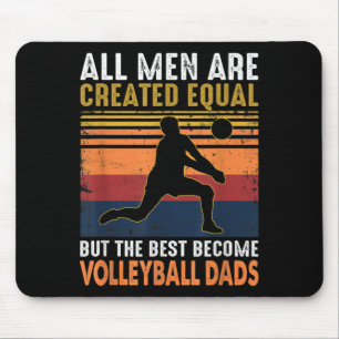 Alle Männer sind gleich Volleyball Vater Vintag Mousepad