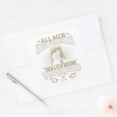 Alle Männer sind gleichfarbige Schweißkleber. Quadratischer Aufkleber (Umschlag)