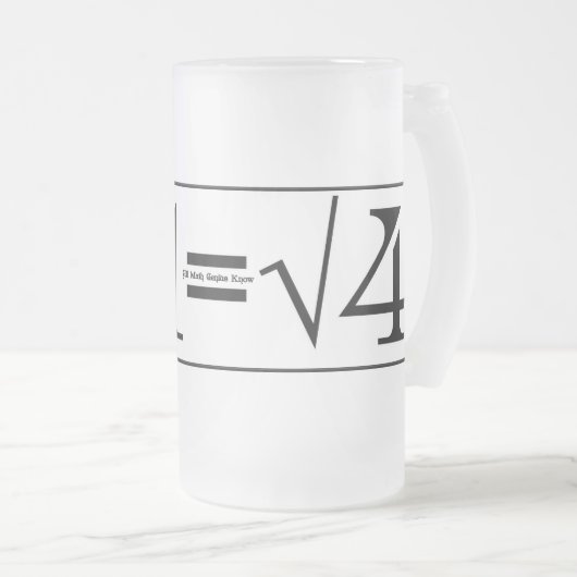 Alle Math Genius Know Mattglas Bierglas (VorderseiteRechts)
