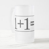 Alle Math Genius Know Mattglas Bierglas (Vorderseite Links)