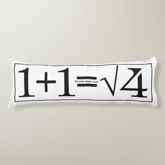 Alle Math Genius Know Seitenschläferkissen (Vorderseite)