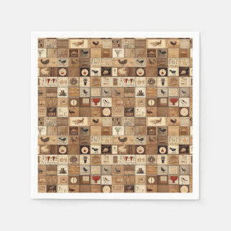 Alle mein Kaffeetyp Quilt Muster Nr. 2 Serviette