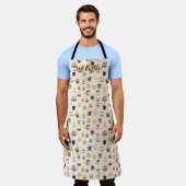 Alle mein Kaffeetyp Quilt-Muster Nr. 6 Schürze (Getragen)