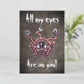 Alle meine Augen sind auf dich Einladung (Stehend Vorderseite)