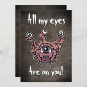 Alle meine Augen sind auf dich Einladung (Vorne/Hinten)