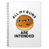 Alle meine Brötchen sind für einen sonnigen Fastfo Notizblock (Vorderseite)