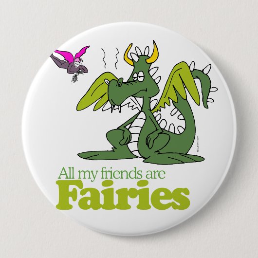 Alle meine Freunde sind Fairies - Button (Vorderseite)