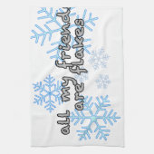 Alle meine Freunde sind Flocken Handtuch (Vertikal)