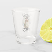 Alle meine Freunde sind Flocken Schnapsglas (Rückseite)