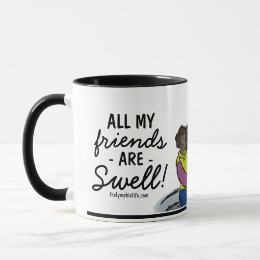 "Alle meine Freunde sind Swell!"Tasse Tasse (Links)