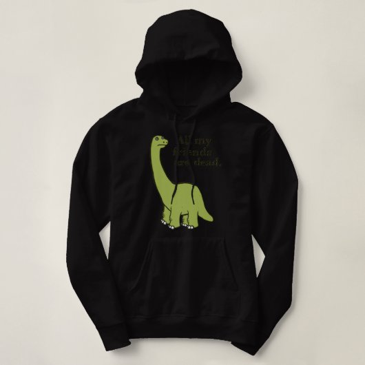 Alle meine Freunde sind tot Dinosaurier Premium Hoodie (Design vorne)