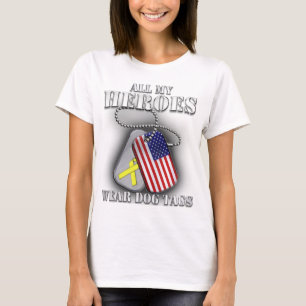 Alle meine Held-Abnutzungs-Erkennungsmarken T-Shirt