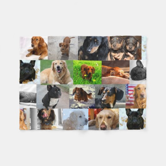Alle meine Hunde Fleece Blankets hinzufügen Foto (Vorderseite (Horizontal))