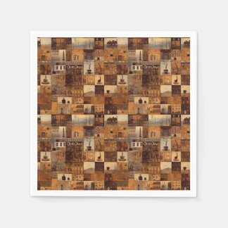 Alle meine Kaffeemaschine Quilt Muster Nr. 4 Serviette