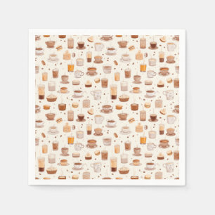 Alle meine Kaffeemaschine Quilt Muster Nr. 5 Serviette