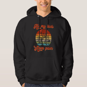 Alle meine Kinder haben Paws Pet Puppy Paws Hunde Hoodie