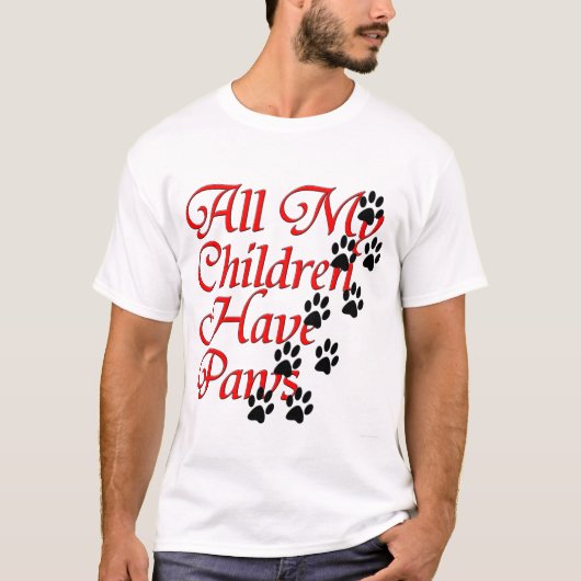 Alle meine Kinder haben Tatzen T-Shirt (Vorderseite)
