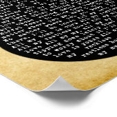 Alle meine Liebe Black Gitar Song Lyric Wall Art P Poster (Ecke)