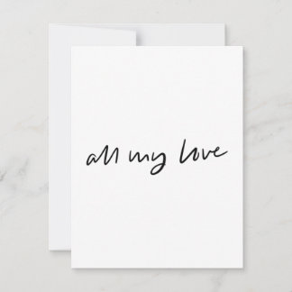 alle meine Liebe-Flachkarte Dankeskarte