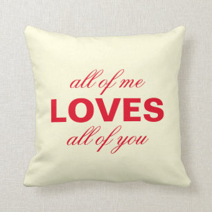 "Alle meine Lieben alle" Personalisierte Creme Kissen