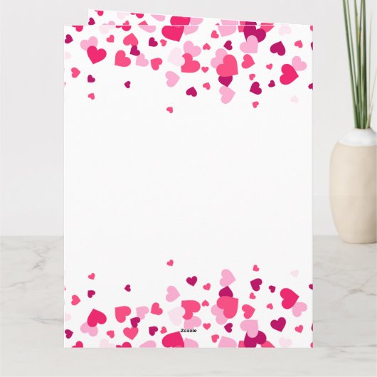 Alle meine Lieben Sie alle 2 Foto Sweet Valentine Karte (Rückseite)