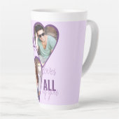 Alle meine Lieben Sie alle 2 Herz Foto Lilac Milchtasse (Rechte Ecke)